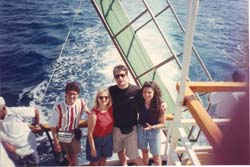Daniel,Suely,Alberto,Stela no mar Vemelho